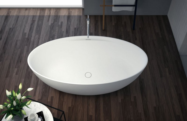 Ванна из литьевого мрамора Cezares TITAN-OVAL-170-85-57