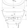 Ванна из литьевого мрамора Cezares TITAN-OVAL-170-85-57