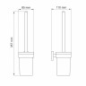 WasserKRAFT Asphe K-77727 Щетка для унитаза подвесная