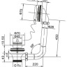 Слив-перелив для ванны с гидрозатвором BelBagno BB-OVF-02-CRM