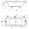 Акриловая ванна Ravak Formy 01 180x80
