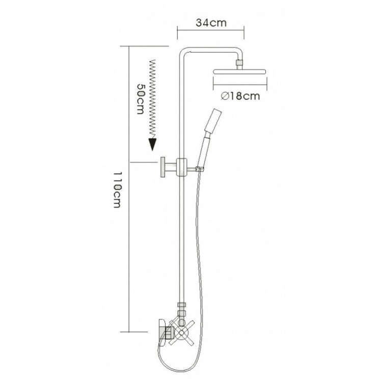Душевая система Frap F2402