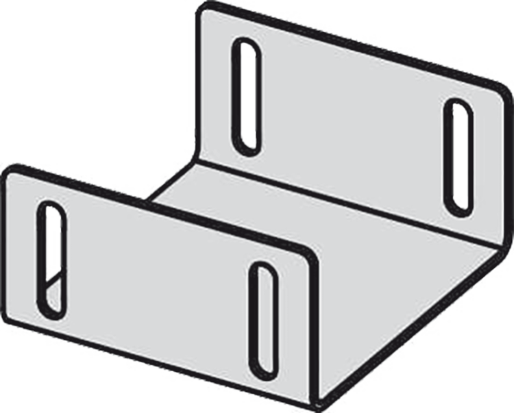 Перемычка для дренажных желобов 100 мм, оцинкованная сталь Alcadrain ADZ-P008