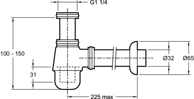 Сифон Jacob Delafon ОБЩАЯ КАТЕГОРИЯ E78287-CP