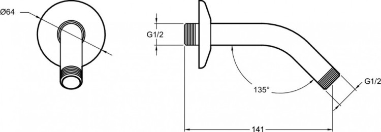 Настенный держатель Jacob Delafon MOXIE E11626-CP