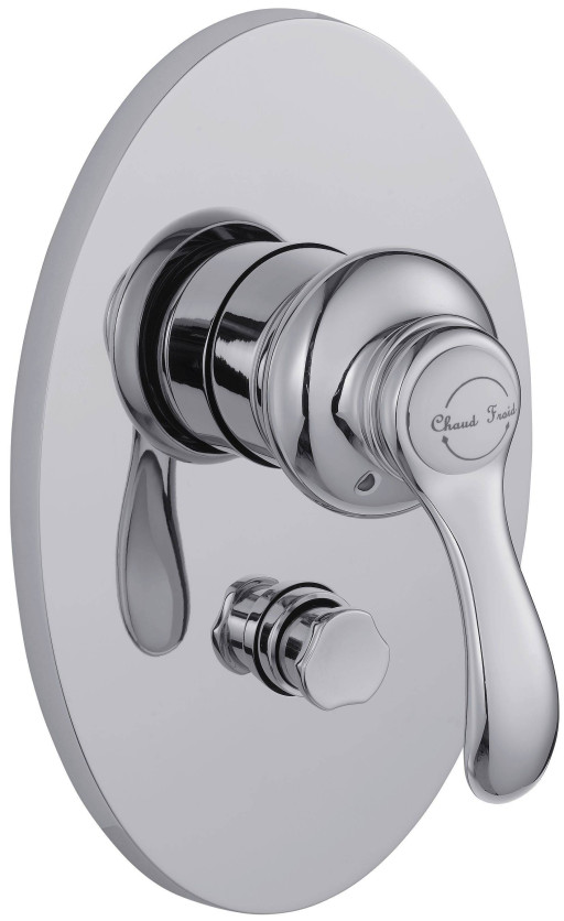 Встраиваемый смеситель с переключателем на 2 выхода, лицевая панель Fairfax Jacob Delafon FAIRFAX E98722-CP