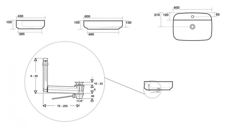 Раковина Kerasan Tribeca 60 5140