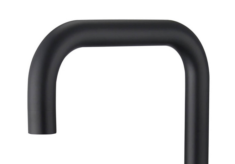 Смеситель для кухни Aquatek (квадратный излив), матовый черный AQ1080MB