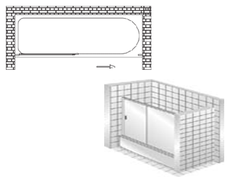 Шторка на ванну Vegas Zeus V 170