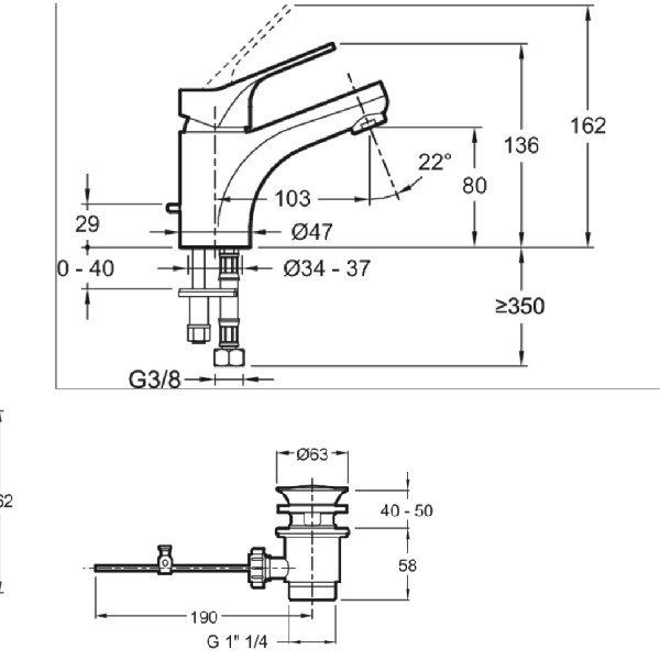 Смеситель для раковины Jacob Delafon Brive E75760-CP