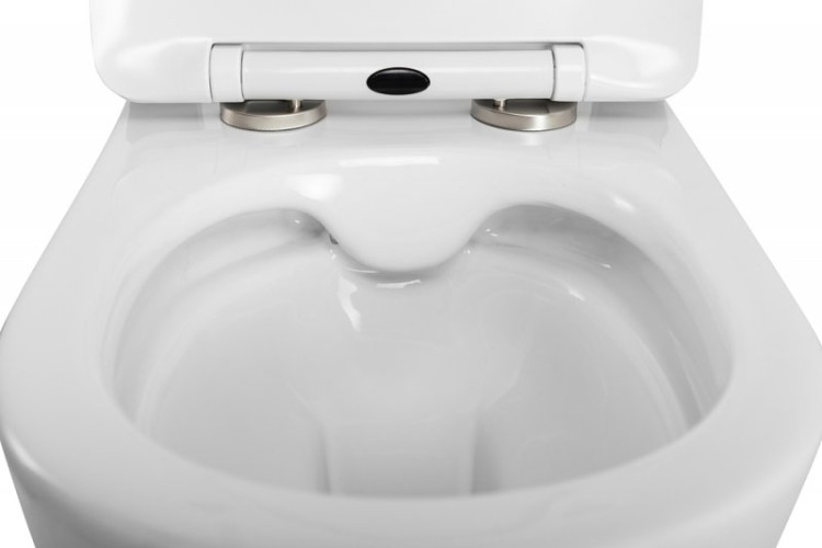 Унитаз подвесной безободковый с сиденьем в комплекте Cezares BB7006CHR/SC