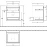 Тумба под раковину Villeroy&Boch Venticello 60 подвесная