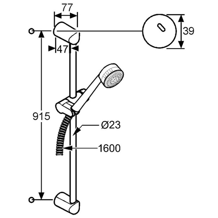 Душевой гарнитур Kludi Zenta 60840