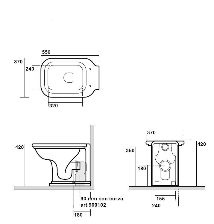 Унитаз  Kerasan Waldorf 4118