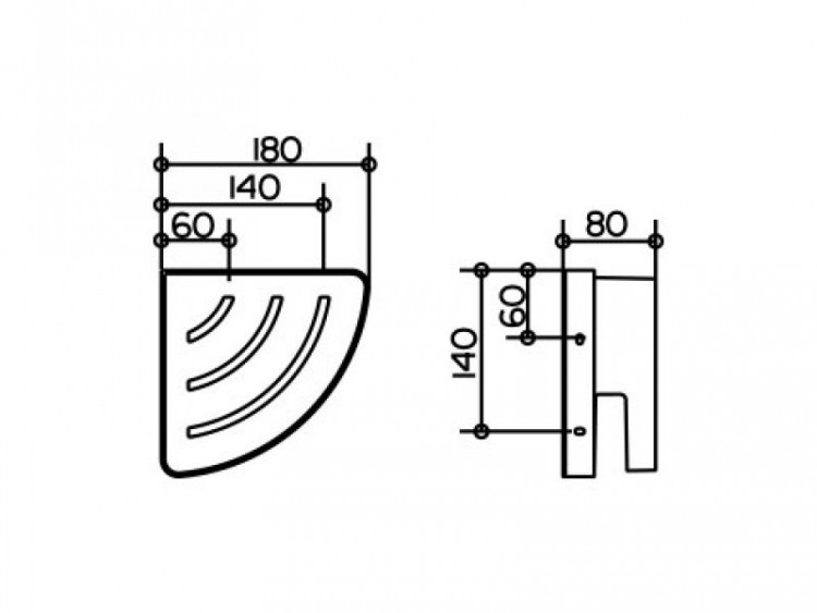 Корзинка для душа Keuco Collection Moll 12757 010000