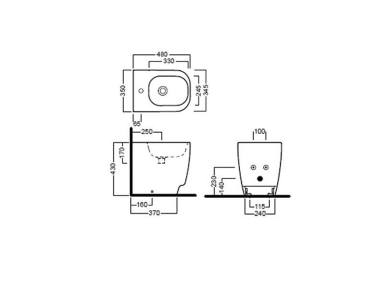 Биде Hatria Fusion 48 YXC9
