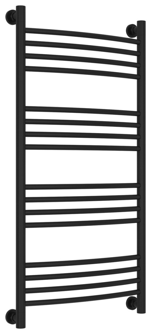 Полотенцесушитель водяной Сунержа Богема+ выгнутая 1000х500 Матовый чёрный