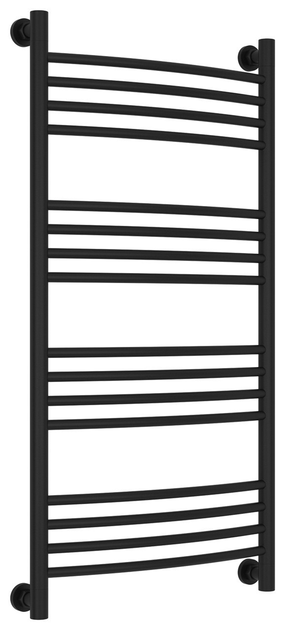 Полотенцесушитель водяной Сунержа Богема+ выгнутая 1000х500 Матовый чёрный