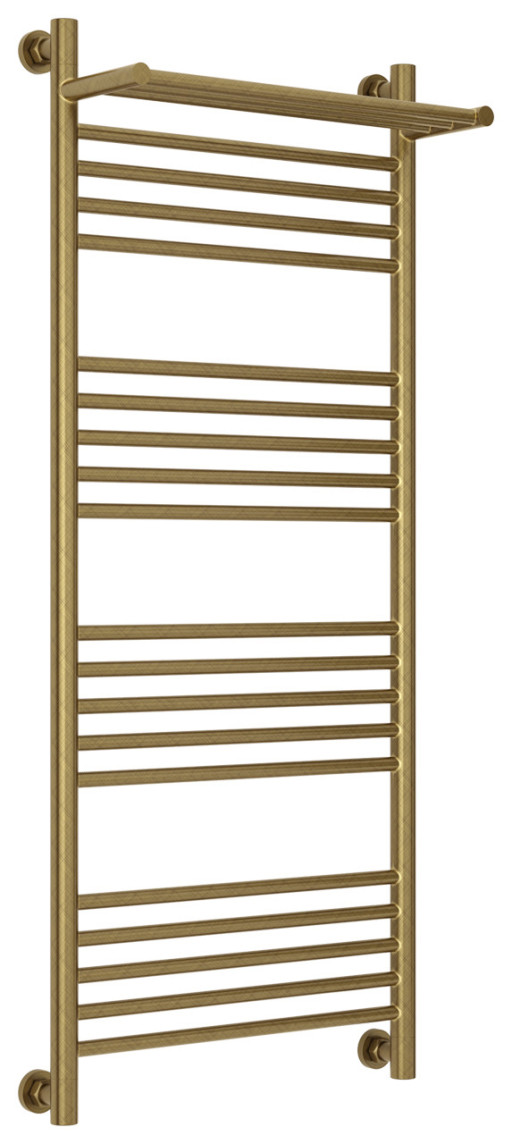 Полотенцесушитель водяной Сунержа Богема с полкой+ 1200х500 Состаренная бронза