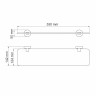 WasserKRAFT Asphe K-77724 Полка стеклянная
