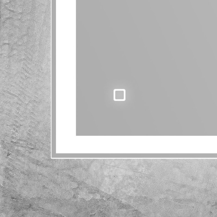 Зеркало с встроенным светильником и кнопочным выключателем 12W, 220-240V BelBagno SPC-GRT-1200-800-LED-BTN