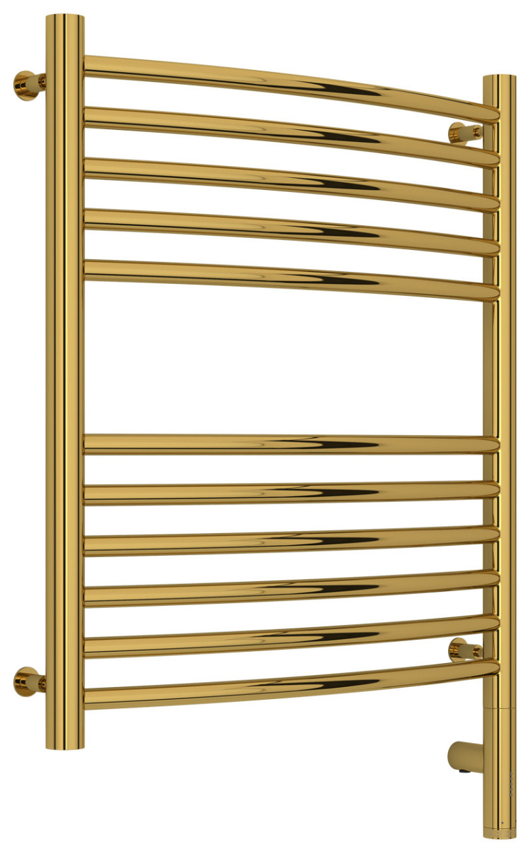 Полотенцесушитель электрический Сунержа Богема 3.0 выгнутая 600х500 МЭМ правый Золото