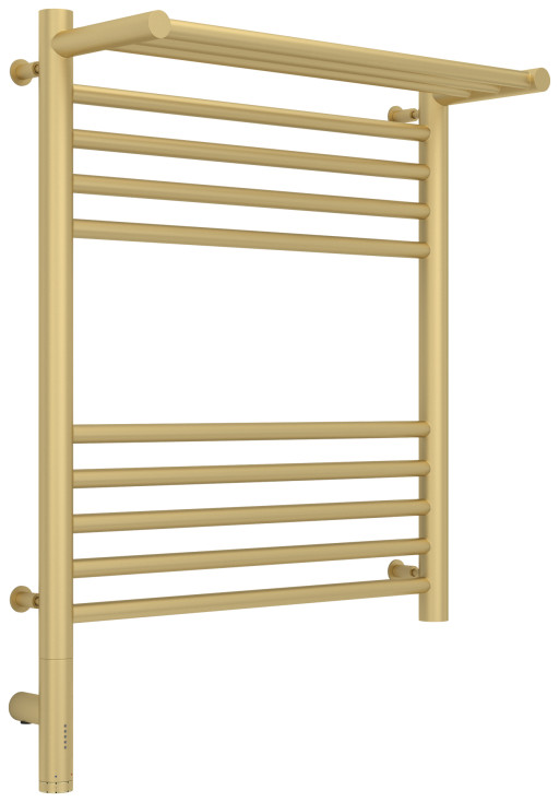 Полотенцесушитель электрический Сунержа Богема с полкой 3.0 600х500 / МЭМ левый Матовая шампань