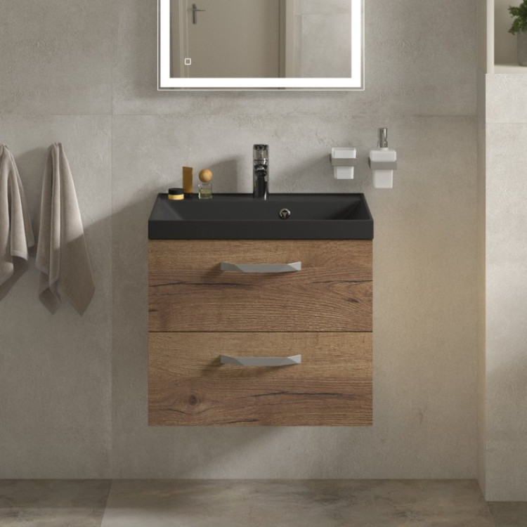 База под раковину подвесная с двумя выкатными ящиками BelBagno AURORA-600-2C-SO-RNN