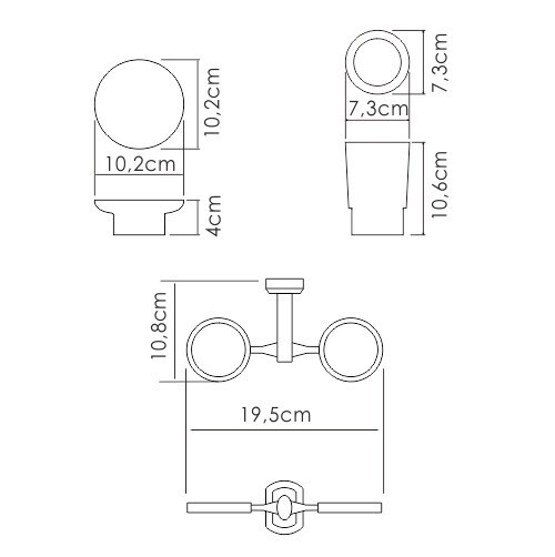 WasserKRAFT K-28126 Держатель стакана и мыльницы
