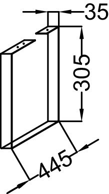 Ножки B30,5 см. Jacob Delafon ODEON UP EB889-NF