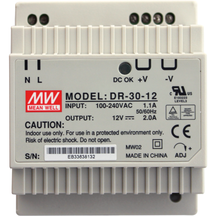 Блок питания 230 V AC/12 V DC/30 W, IP20 Alcadrain AEZ311