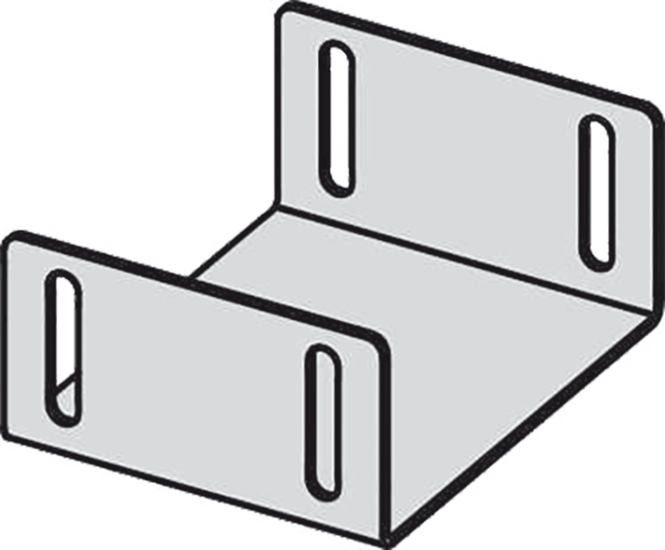 Перемычка для дренажных желобов 75 мм, оцинкованная сталь Alcadrain ADZ-P007