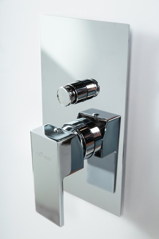 Встраиваемый однорычажный смеситель для душа с переключателем на 2 выхода Cezares UNIKA-VDIM-03/24