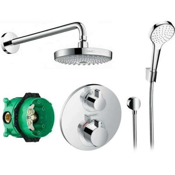 Душевая система Hansgrohe Croma Select S 27295000 с термостатом