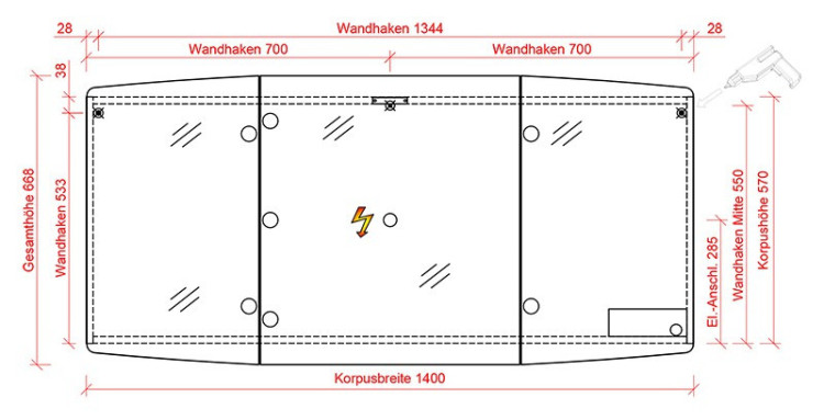 Зеркальный шкаф Pelipal Cassca 140