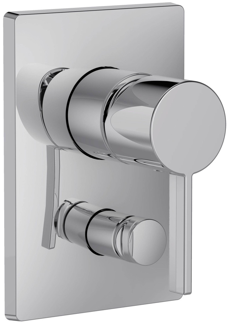 Встраиваемый смеситель с переключателем на 2 выхода, лицевая панель Stillness Jacob Delafon STILLNESS E98723-CP