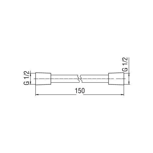 Душевой шланг Nobili AD135/43CR
