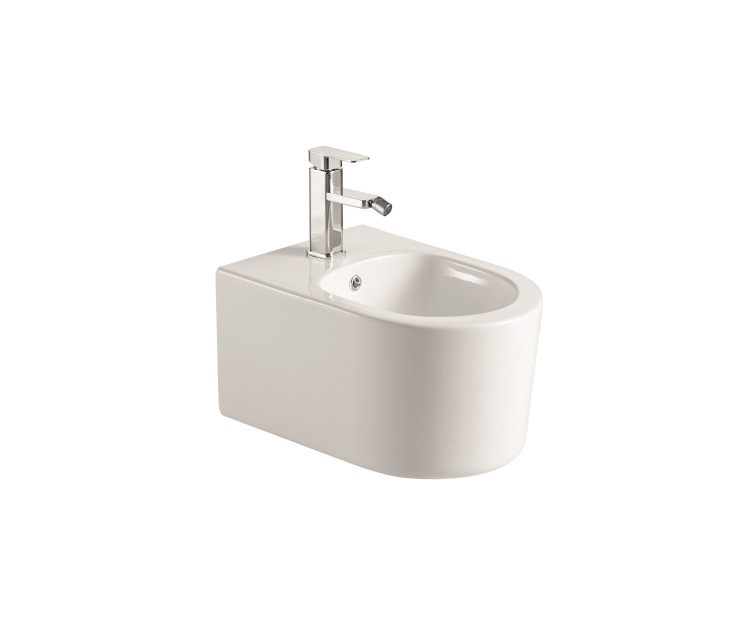 Биде подвесное Aquatek МИЯ AQ1004-00, 490*370*300 мм, цвет белый