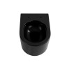 Унитаз-компакт подвесной безободковый Aquatek МИЯ AQ2004-MB 490*370*340 мм, черный матовый, горизонтальный выпуск, тонкое сиденье с механизмом плавного закрывания, крепеж
