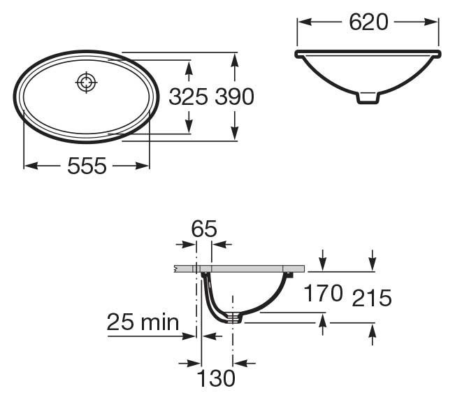 Раковина Roca Grand Berna 55 327899000