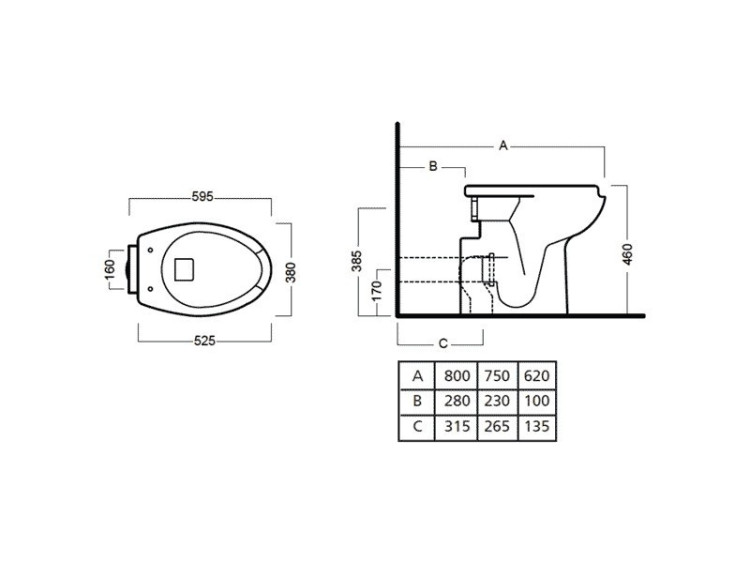 Унитаз Hatria Autonomy YOCA приставной
