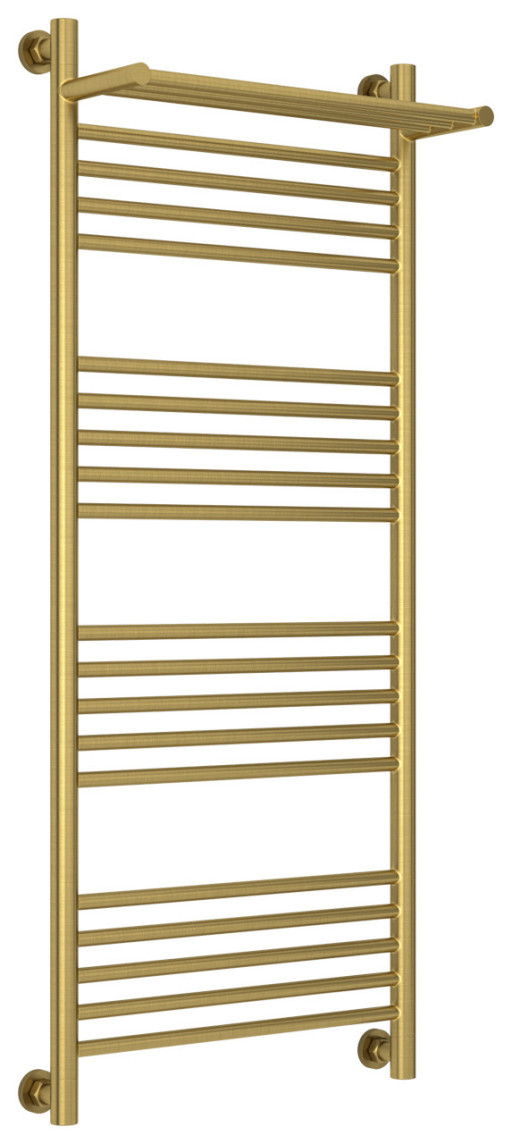 Полотенцесушитель водяной Сунержа Богема с полкой+ 1200х500 Состаренная латунь