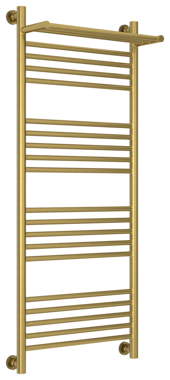 Полотенцесушитель водяной Сунержа Богема с полкой+ 1200х500 Состаренная латунь