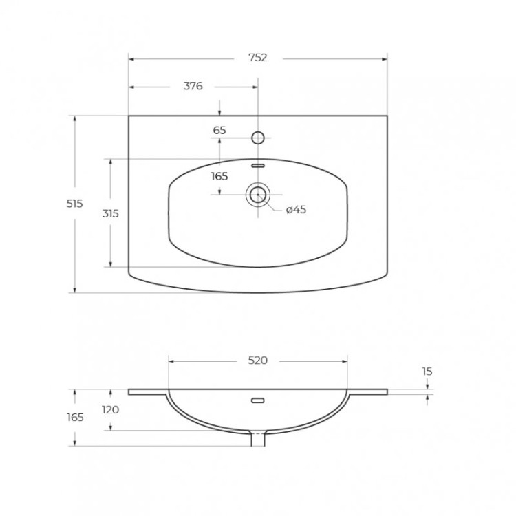 Шкаф подвесной с открытыми полками 30x44x55 Cezares 55529