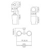 WasserKRAFT K-28189 Держатель стакана и дозатора