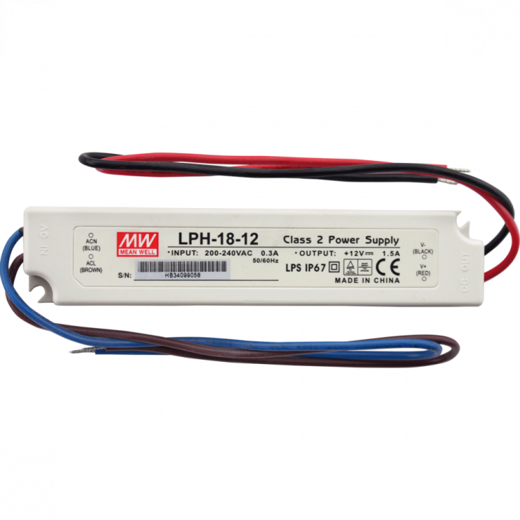 Блок питания 230 V AC/12 V DC/18 W, IP67 Alcadrain AEZ320