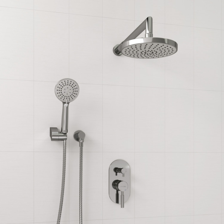 WasserKRAFT A14129 Встраиваемый комплект для душа с верхней душевой насадкой и лейкой