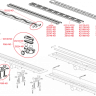 Водоотводящий желоб с порогами для перфорированной решетки Alcadrain APZ9 Simple