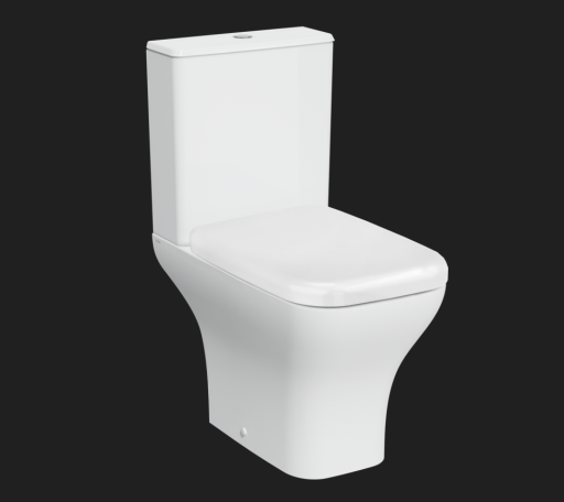 Напольный безободковый унитаз VitrA Polar, двурежимный механизм смыва 3/6 л, дюропластовое сиденье микролифт