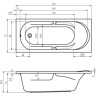Акриловая ванна Riho Future 170x75